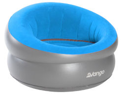 Vango Inflatable Donut Flocked Chair - Mykonos Blue