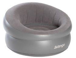 Vango Inflatable Donut Flocked Chair - Nocturne grey 