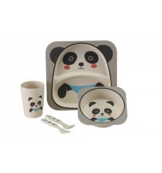 Vango Bamboo Kids Dining Set - Panda