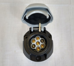 Vechline 7 Pin Towing Socket - Grey 12 S