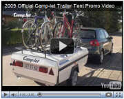 Camp-let trailer tent pitching video