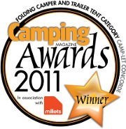 Camping magazine award winning trailer tent