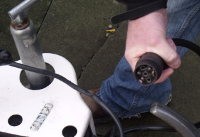 Check the plug and lead are in good repair before replacing bulbs