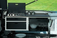 Luxury kitchen has 2 extra draws and can be fitted with optional oven